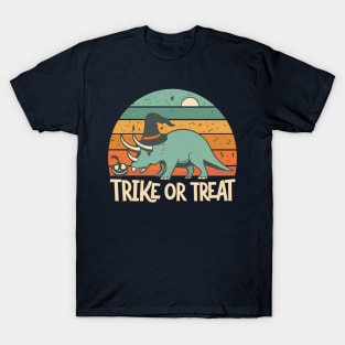 Trike or Treat - A Dinosaur Halloween T-Shirt